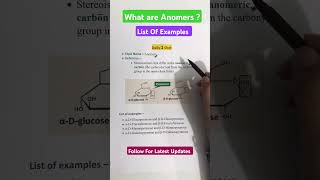 🚦What Are Anomers  anomers carbohydrate organicchemistry biochemistry chemistry [upl. by Egoreg512]