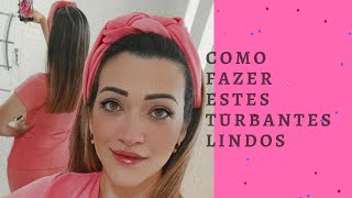 Com fazer TURBANTE trançado fácil e rápido  passo à passo [upl. by Arvind]