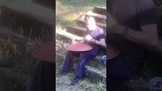 YW Pulsar Tongue Drum in the park meditation [upl. by Airahcaz716]