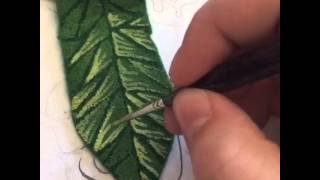 How to Make Felt Leaves [upl. by Ellenor]