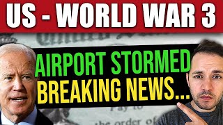 BREAKING Airport Stormed as USA Stands by Israel WORLD WAR 3 [upl. by Anera]