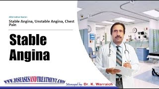 Stable Angina Chest pain  Causes Diagnosis Symptoms Treatment Prognosis [upl. by Eiznekcm]