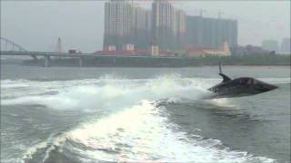 Seabreacher big wake ride china [upl. by Anairotciv]