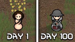 I Spent 100 Days as a Nomad in Rimworld [upl. by Cesya]