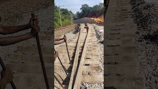 RAILWAY NEW DOUBLING LINE quotRail shiftingquot work viral subscribetomychannel railway [upl. by Schoof]