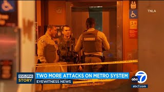 Two more stabbings on Metro system across LA County [upl. by Elleb]