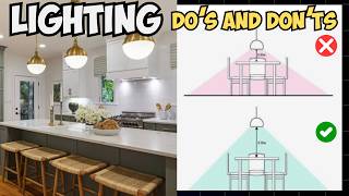 Dining amp Kitchen LIGHTING Guide ENHANCE Your Space with These Dos and Donts [upl. by Jadd]