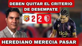 TICOS LLORAN DERROTA DE HEREDIANO CONTRA REAL ESTELI  quotBASURA DE CRITERIO DE DESEMPATEquot [upl. by Aneeuqahs977]