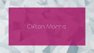 Clifton Morris  appearance [upl. by Lanfri]