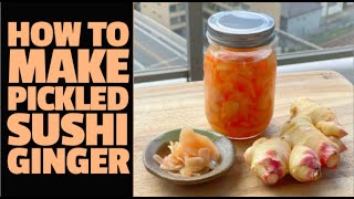 How to make Pickled Sushi Ginger aka Gari  Super easy [upl. by Leahicm759]