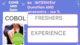 COBOL Mainframe Interview Questions and Answers for Freshers Intermediate and ExperiencesCOBOL [upl. by Coraline]