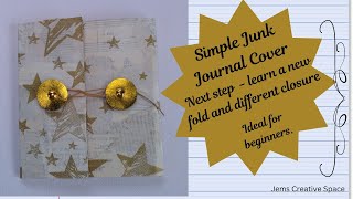 Simple journal cover 2 explore a different fold and closure [upl. by Yreneh]