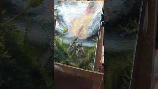 Small oil painting on canvas quotMortarmanquot shorts art [upl. by Ysset799]