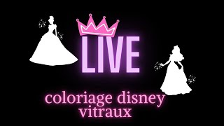 live du Lundi coloriage disney vitraux [upl. by Mylo764]