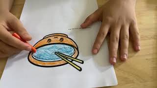 Share coloring tips to help children recognize pho bowls [upl. by Natrav]