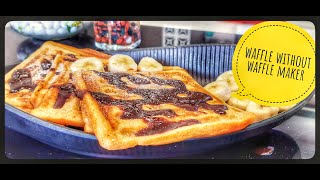 Homemade Waffles without waffle maker machine With toaster  egg lesswithout ovenQuick recipe [upl. by Kolnos10]