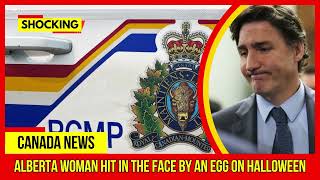 SHOCKING Alberta woman hit in the face by an egg on Halloween Latest Canada News At CTV News [upl. by Rolyak]