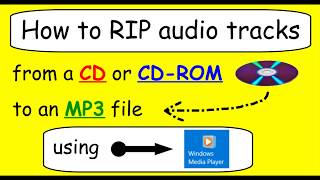 How to RIP audio tracks from any CD or CDROM using Windows Media Player [upl. by Nylzaj]