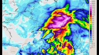 Wetter wird gefährlich Hier drohen 2 Monatsmengen Regen in 24 Stunden [upl. by Howund673]