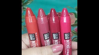 NEW Maybelline Color Show Intense Crayons  QUICK SWATCHES [upl. by Namya]