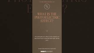 What is the Photoelectric Effect learnphysics quiz physicsquiz [upl. by Lilas]