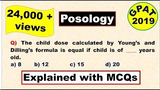 Posology Important topic for GPAT 2019 [upl. by Nyrat]