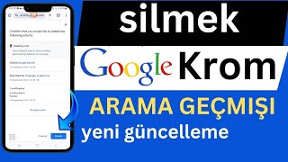 google chrome geçmişini silme [upl. by Ahsinned]