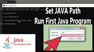 How to set path in Java Jdk and run first java program in Hindi  Java Tutorials [upl. by Ellord941]