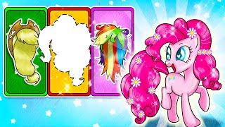 MY LITTLE PONY Transformation Lets Help Bald Pinkie Pie Find Hair  MLP Paper Stop Motion [upl. by Leftwich132]