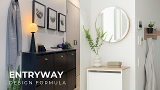 Foolproof Formula To Create A Functional amp Beautiful Entryway  5 Popular Combos [upl. by Orabelle]