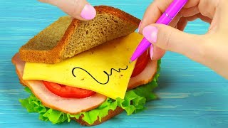 11 Weird Ways To Sneak Food Into Class  School Pranks [upl. by Akinahs]