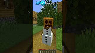 GOLEMS de NIEVE en MINECRAFT☃🤣 minecraft memes shorts [upl. by Adriana355]