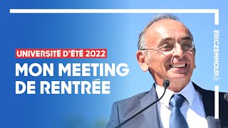 Meeting de rentrée dEric Zemmour  Je veux vous parler de demain [upl. by Lajib]