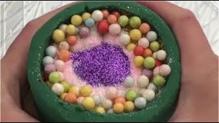 CRUSHING SOAKING FLORAL FOAM GLITTER BOMB ASMR  SATISFYING VIDEO 2 [upl. by Isla]