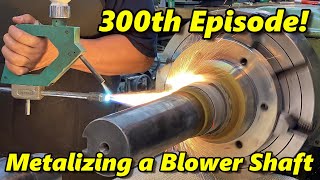 SNS 300 Spray Welding a Blower Shaft [upl. by Claire]