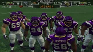 Madden 12  PS2 Gameplay  Oakland Raiders vs Minnesota Vikings [upl. by Arnelle]