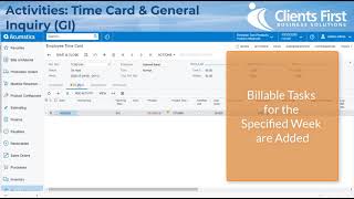 Acumatica Cloud ERP Tip 21 Activities Time Card and General Inquiry [upl. by Llenor]