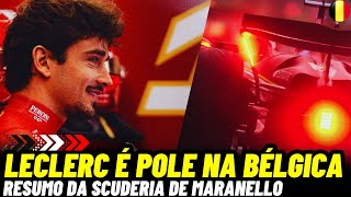 LECLERC HERDA POLE DE VERSTAPPEN NA BÉLGICA E SAINZ FRUSTADO COM P7 [upl. by Bez]