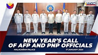 New Year’s Call of AFP and PNP Officials [upl. by Bithia]