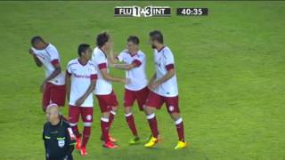 Forlan scores direct from a corner  Fluminense vs Internacional [upl. by Etteniuqna]