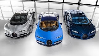 First Chiron customer cars leave the Bugatti Atelier MolsheimDreamFactory [upl. by Palmore645]