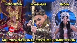 MGI 2024 NATIONAL COSTUME INDIA  INDONESIA  MYANMAR [upl. by Kerwon]