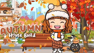 Miga World AUTUMN 🍂 HOUSE BUILD DECORATIONS 🏡  Autumn house INSPIRED Miga town tocaboca [upl. by Burris]