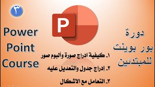 دورة بوربوينت للمبتدئين  الحلقة الثالثة3 [upl. by Anier194]