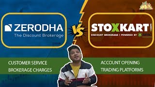 Zerodha Vs Stoxkart  Brokerage Demat Margin [upl. by Nahseez]