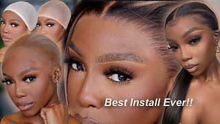 START TO FINISH Frontal Wig Install For Beginners  Bald Cap Method [upl. by Almond672]