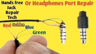 How To Repair Handsfree Headphone Jack Pin Easily  Earphone Mic Spker ProblemMobile Mastery Repair [upl. by Hgielhsa]