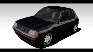 CATIA V5  Peugeot 205 GTi  Car Model CAD [upl. by Nirahs]