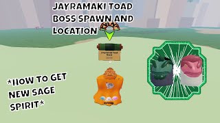 NEW Jayramaki Toad Boss Spawn And Location How To Get Jayramaki Frog Spirit  Shindo Life [upl. by Norvell]