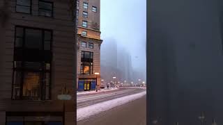 Chicago snow drive is the most beautiful driveWacker Drive Chicago IL [upl. by Saito]